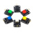 【YwRobot】适用于电子积木 大按键模块 按钮模块 蓝色 圆形 防反接接口