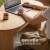 源氏木语实木茶几现代家用岩板茶桌小户型橡木客厅储物矮桌1.05米岩板面