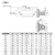 德力西SC气缸双耳底座CB-32-40-50-63-80单耳安装附件CA-100-125 CA125缸径