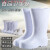 白色靴耐用高筒加棉靴雨鞋耐油耐酸工厂厨房保暖雨靴EVA胶 30cm左右白色(牛筋底-加棉款 38
