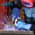威特仕焊工焊接电焊手套隔热耐高温防烫手套牛皮加厚双层防火线10-0160