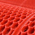 金固牢 KCAA-256 内六角镂空隔水垫 厕所卫生间防滑垫耐磨PVC地垫地毯 红1.2m宽×1m长
