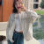 MBJO衬衫外套女美式复古白色工装短春秋2024新款时髦小个子风衣夹克上 米白色 优质面料 有里布 S 建议85-100