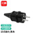 三吝 欧标法式插头16A250V接线转换电源韩国德国 SL-45-XN 法式插头黑色 