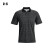 安德玛（Under Armour）男子运动短袖Iso-Chill高尔夫Polo衫半袖T恤1370090-002黑色L