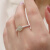 优诗诺（YOUSHINUO）手工戒指和田玉串珠925银珠弹力松紧指环细百搭戒指 和田玉银戒指
