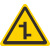 帝阔90直径交通标识牌圆牌三角牌铝槽现货警示牌路标指示标志不锈钢版 交叉路口90cm