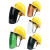 安全帽面屏电焊打磨防冲击防飞溅支架面屏防护面罩配强化式面罩 支架PC黑色面屏+黄色安全帽