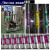 管道标识牌贴纸反光膜消防化工介质流向箭头指示色环工厂环保标志 10张 紫色箭头 4x20cm