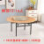 美克杰加厚大圆桌面板折叠饭桌家用实木人台面转盘10圆形对折简易餐桌20 1.8米折叠桌面+1.2米转盘+桌脚