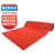 兰诗 QD491 镂空地垫隔水垫内六角PVC地毯泳池卫生间防滑垫  红色1.6*1m