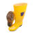 3533 高筒雨靴 耐油耐酸碱卫生靴 608 筒高约38cm 38码 黄色 1双