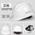 HKNA安全帽定制工地头盔加厚中建国家电理国标玻璃钢建筑电工专用 国标经济款按钮款（白色）
