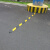 橡胶减速带微型减速带车位分割线道路自行车减速板2公分 橡胶圆头7cm
