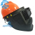【精选好品】 定制适用电焊面罩头戴式自动变光烧焊接帽氩弧焊工安全帽高 插槽防护罩