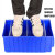 分隔式塑料零件盒螺丝盒工具收纳盒物料盒汽车零件箱分格盒元件盒 大号500*235*140