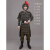 英梵度将军衣服秦汉古代成人戏剧盔甲演出服男女古装士兵表演服套装 新士兵红色六件套 140cm