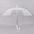 一次性雨伞女生创意长柄透明环保广告定做印刷促销小清新平价 白色透明 5支起 95cm