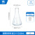 蜀牛锥形瓶玻璃三角烧瓶加厚高硼硅毫升广口化学三角瓶实验室 【直口/小口】250ml-1个