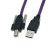 USB2.0B公高柔数据线 USB2.0方口带锁工业相机拖链线 打印机线 4米