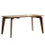 弗尔迪克 实木餐桌 北美黑胡桃木餐桌椅组合全实木长方形现代简约北欧风格 1.4米桌+4把空念餐椅