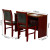京酷双人会议桌长条桌培训桌油漆贴木皮会议桌椅组合学习桌课桌1.2米含两椅