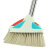 喜连声 LS-10010 软毛扫帚笤帚弹性软毛扫把 家用学校物业清洁扫帚不锈钢杆红色（5个/组）