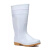 邦能之星白色雨鞋高筒耐油耐酸碱白色水鞋 白色 46