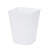 创意分类素色无盖垃圾桶家用客厅卧室卫生间厨房大小号垃圾筒纸篓 白色 小号