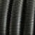 黑色PVC防火阻燃塑料波纹管电线穿线软管电工绝缘套管可开口 国标AD40-50米（加厚型） 外径4