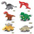儿童积木玩具奇趣扭蛋恐龙时代幼儿园火车拼装玩具男孩侏罗纪定制 12个一套(各2个)火车扭蛋