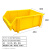 塑料斜口组合式零件盒货架储物盒螺丝配件物料五金工具收纳盒元件盒 B1黄450*300*180（超厚）