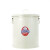 dulton金属垃圾桶铁皮厨房客厅杂物收纳桶套装带盖圆桶定制 乳白色 6L 直径21.5*高29cm