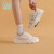 森馬（Senma）小白鞋女轻便舒适板鞋女学生2024夏季新款百搭软底休闲运动鞋潮鞋 米黑 39