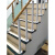 绿野客楼梯扶手栏杆包安装碳钢铁艺楼梯扶手高分子仿木简易自装护栏现代 50mmpvc扶手