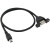 micro安卓转USB母头带耳朵螺丝孔可固定机箱挡板数据线0.3米0.5米 耳朵母转安卓 0.5m