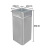 品乐涤 镀锌垃圾桶内胆 镀锌板内桶方形长方形大容量垃圾箱内筒 200*200*480mm 1个