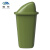 魅祥 户外垃圾桶塑料带盖物业环卫垃圾桶 绿色有盖 40L
