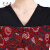 索米妃（SUOMIFEI）时尚印花大码假两件连衣裙女2024年夏季新款修身气质中年妈妈裙子 红色 XL (建议体重90-105斤）