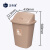 正奇谊 垃圾桶大号户外带盖物业环卫垃圾桶 棕色有盖 40L