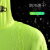 超薄雨衣雨裤套装男女外送骑行防暴雨长版身防水两件式 萤光绿上衣单层(超薄款) M