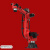 定制适用焊接机器人10kg碳钢焊接六轴机械臂折弯上下料搬运机械手 西瓜红1825四轴 臂展1800负