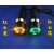 铁路专用强光信号手电筒红白绿/黄3三色充电防护指示灯带磁铁 B款红黄白裸电（无电无充