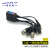 音视频电源3合1传输器 8MP同轴高清 双绞线收发器 监控BNC头 PVDA 接线款
