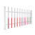 金益德 JYD-VN23 红白塑钢围栏 1*1.8m（单位：平方米）