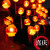 燧木太阳能春节灯串小红灯笼户外防水庭院花园过年装饰新年氛围挂树灯 1个装-6.5米30灯