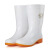 澳特踏雨食品卫生中筒雨鞋女士612白色PVC劳保雨靴工作防水鞋 白色 38