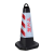 克鲁尼 反光路锥套橡胶方锥反光套安全警示套厂直定制 晶格 logo定制