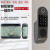 免布线小区指纹密码锁电子锁磁卡感应锁公寓家用出租屋刷卡电控锁 指纹+刷卡+密码+APP开锁+微