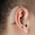 婕满果谷米跨境智能降噪助听器老人耳背式充电款集音器 声音放大器配件 蓝色
